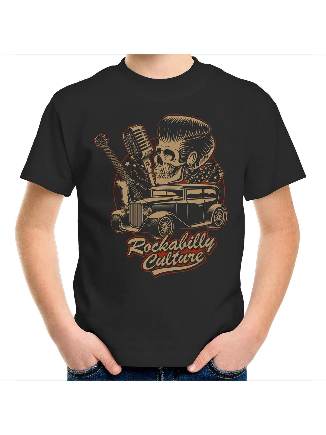ROCKABILLY CULTURE Kids Youth Crew T-Shirt