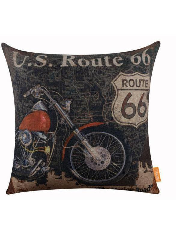 ROUTE 66 CUSHION COVER "HARLEY 1"