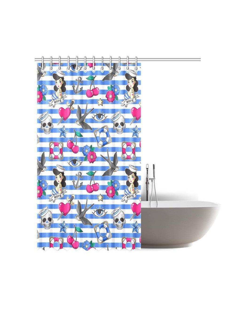 Sailor Gal Shower Curtain 72"x84"