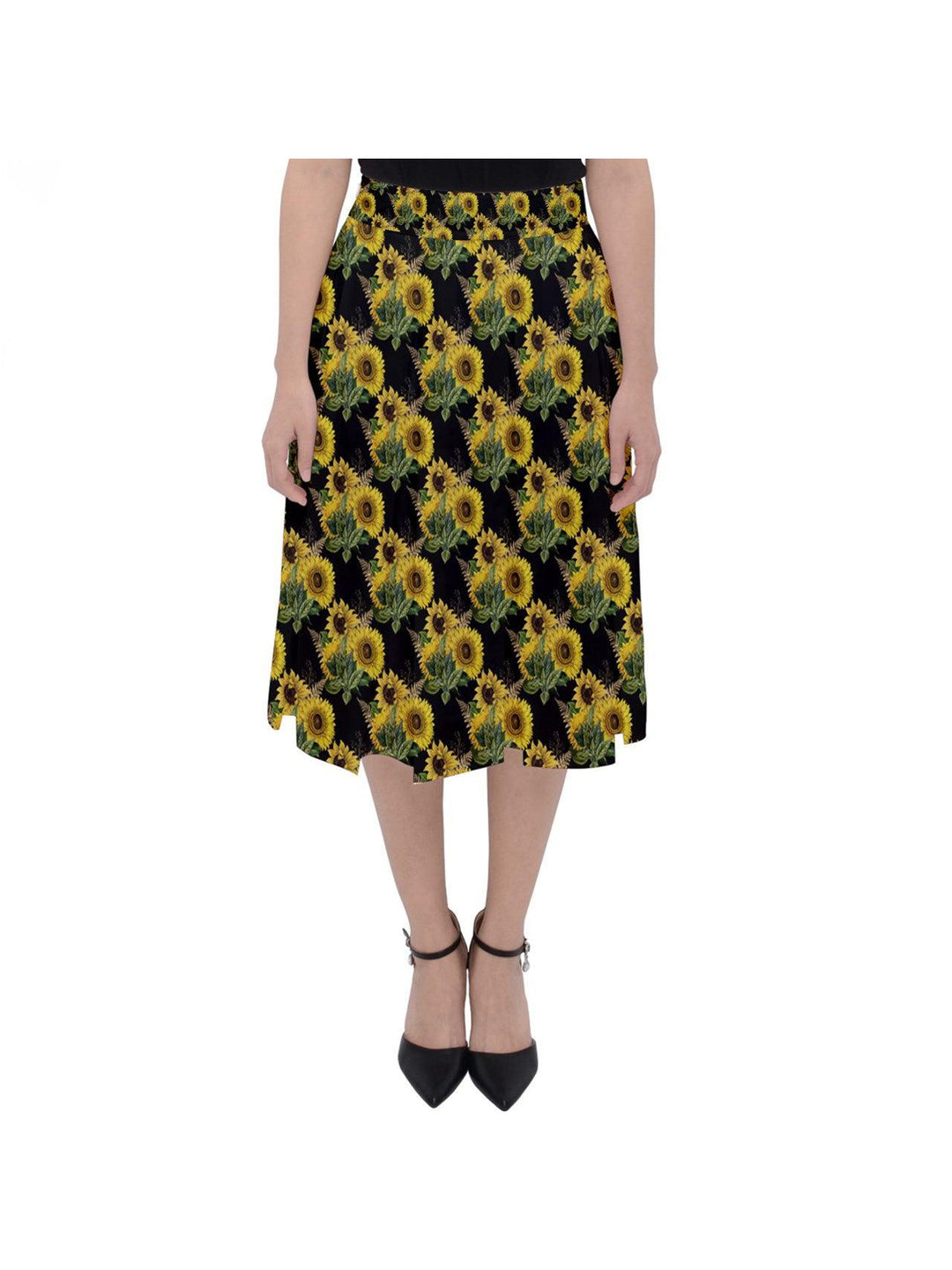 Sunflowers Midi Skirt