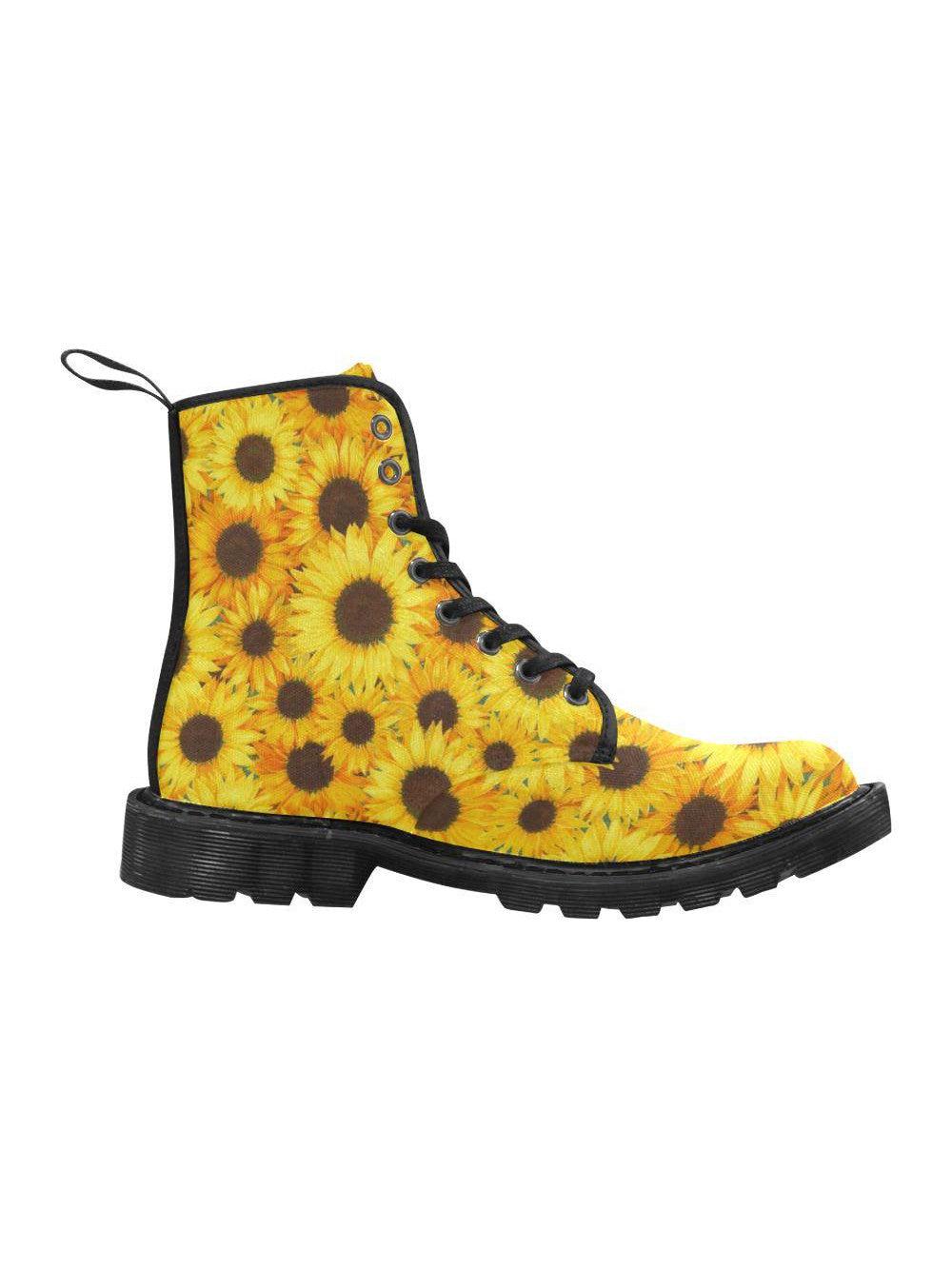 SUNFLOWERS Women's Lace Up Canvas Boots