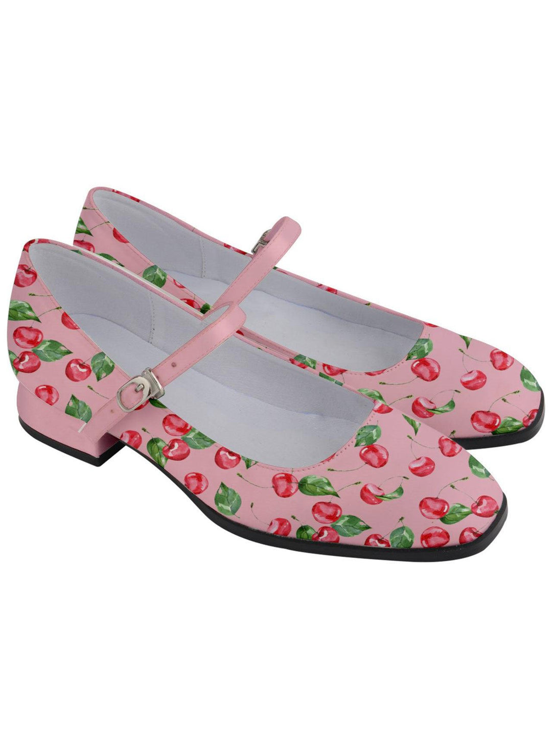 Watercolour Cherries Women's Mary Jane Shoes