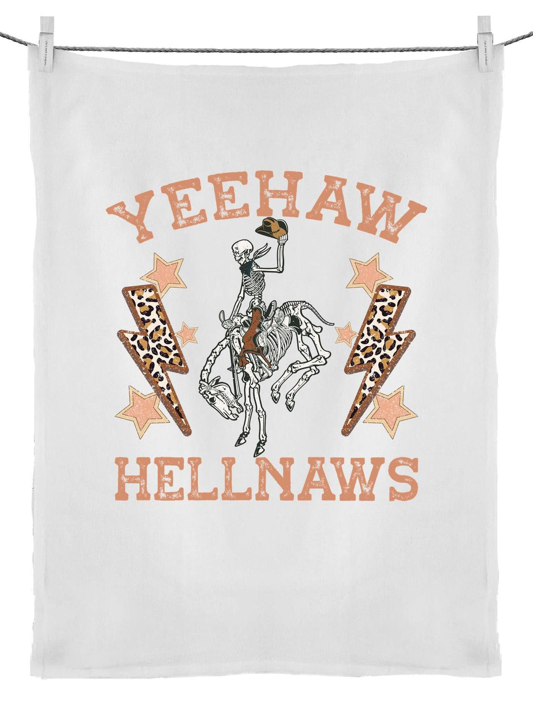 Yeehaw Hellnaws Cotton Tea Towel