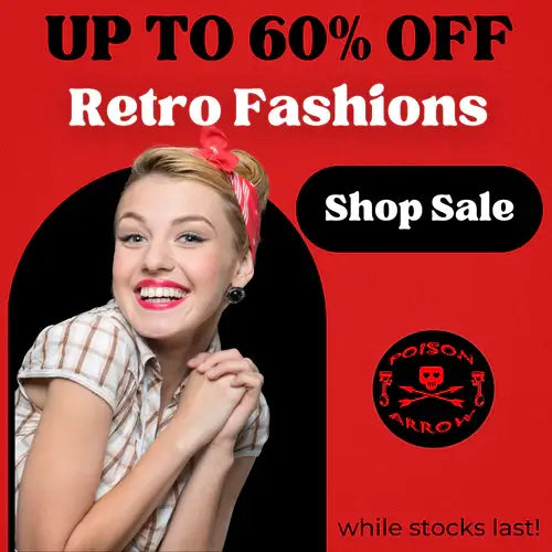 Poison Arrow Retro Clothing Australia - The Ultimate Reproduction Vintage Clothes Store for Men, Women & Kids