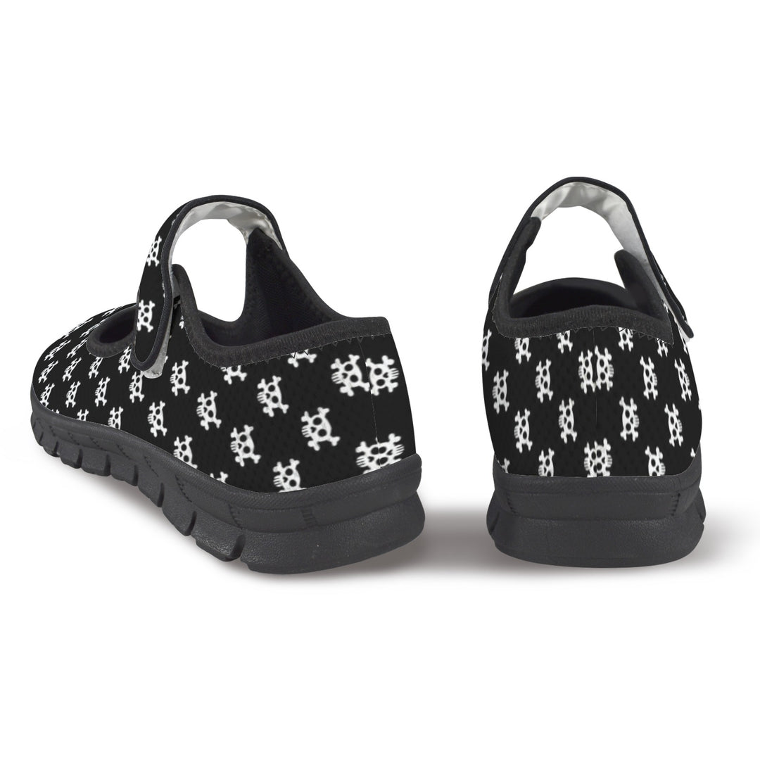 Skulls Mary Jane Barefoot Comfort Shoes – Wide Fit & Orthotic Friendly
