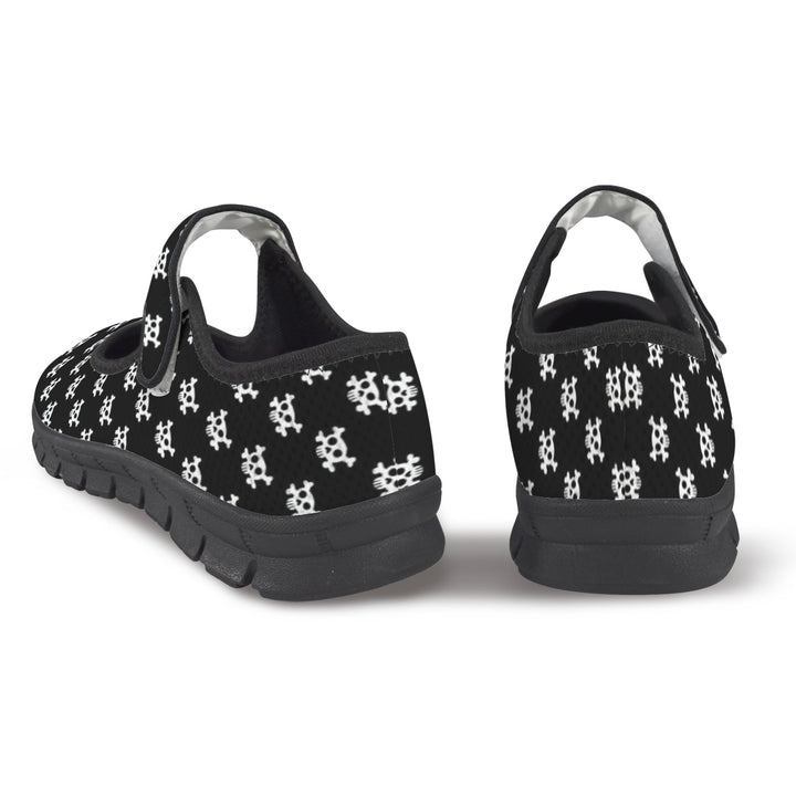 Skulls Mary Jane Barefoot Comfort Shoes – Wide Fit & Orthotic Friendly