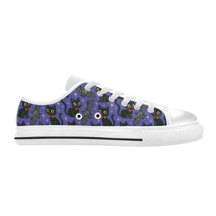 Spooky Cats n Bats Kids Sneakers