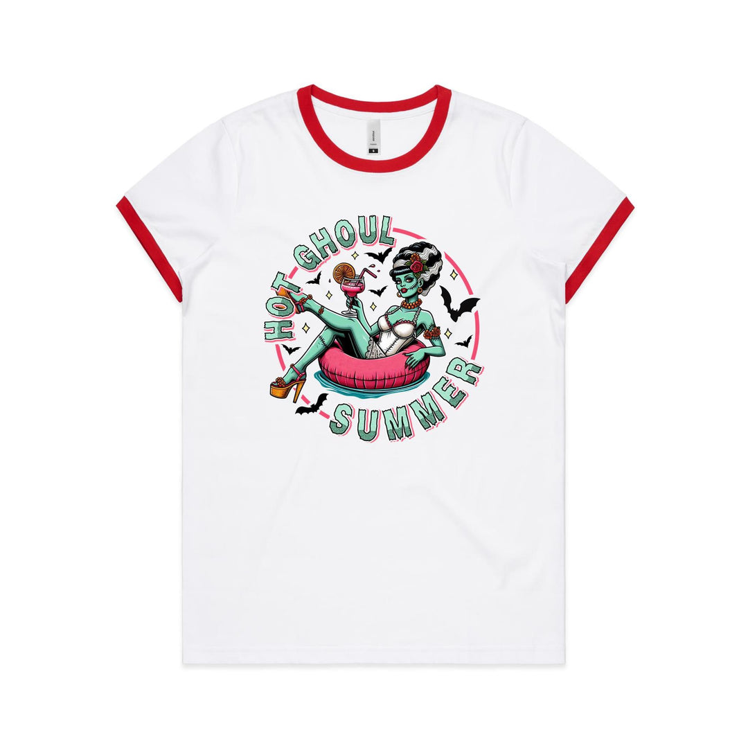 Hot Ghoul Summer Women's Ringer Tee