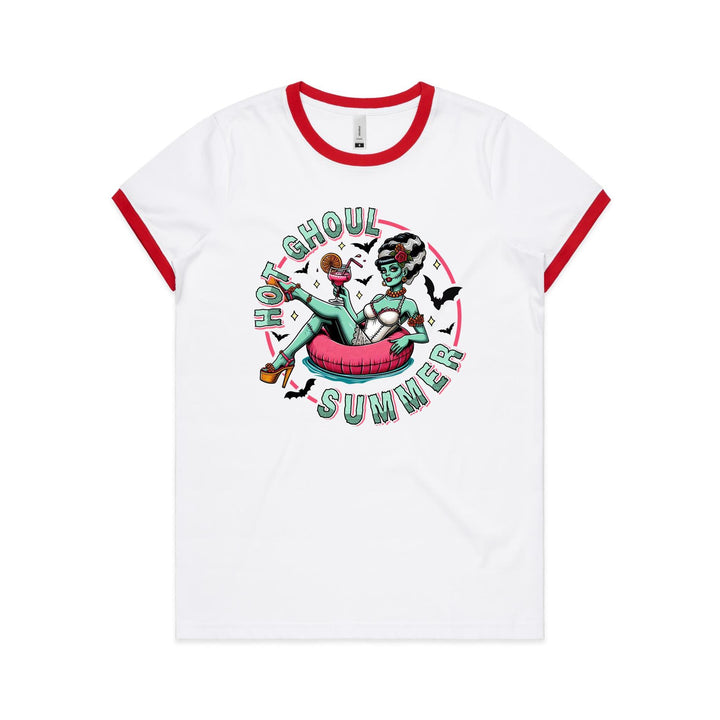 Hot Ghoul Summer Women's Ringer Tee