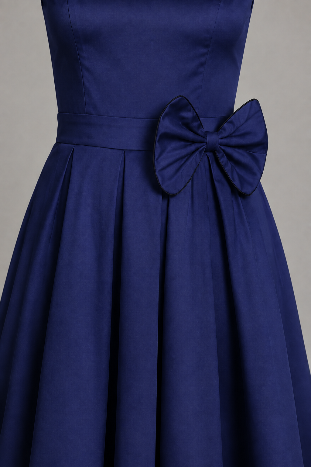 Vivienne Blue Bow Retro Dress