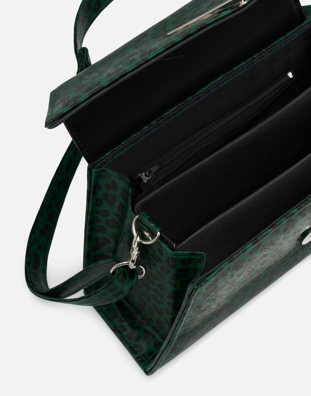 Liquorbrand Rumbler Handbag – Green Leopard Rockabilly Bowling Bag