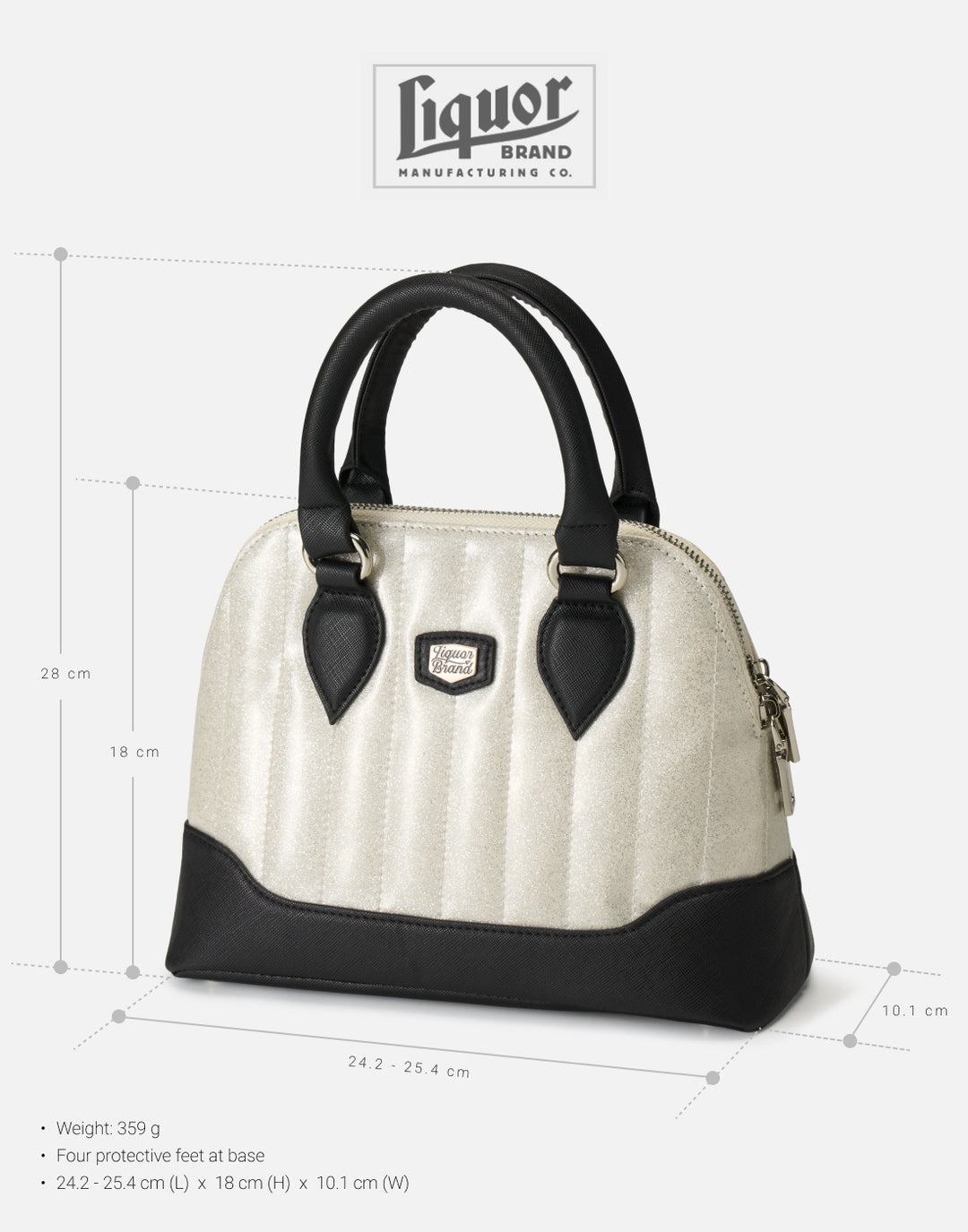 Liquorbrand Lil’ Rocket White Handbag