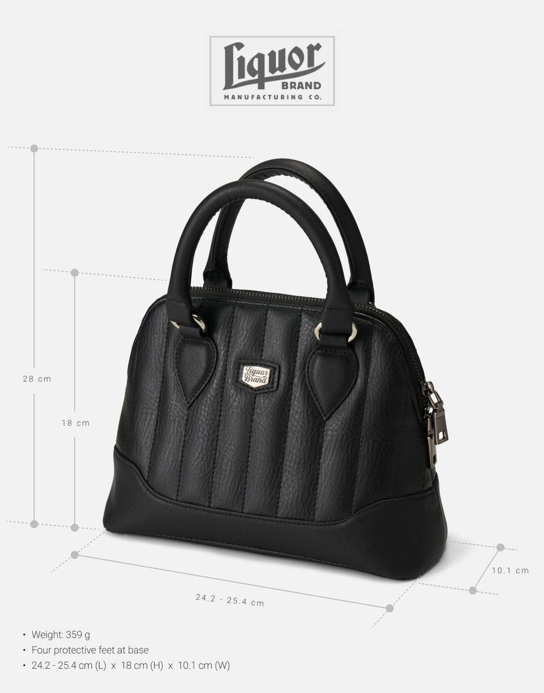 Liquorbrand Lil’ Rocket Black Handbag