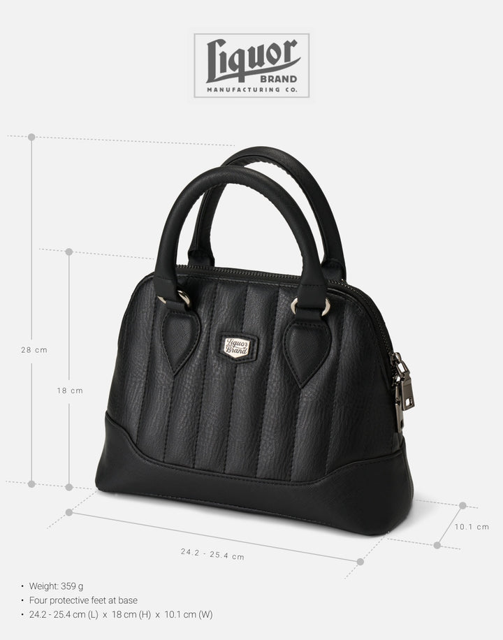 Liquorbrand Lil’ Rocket Black Handbag