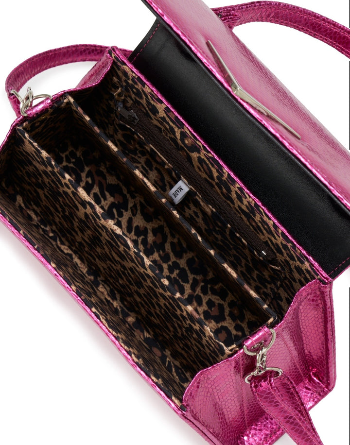 Liquorbrand Rumbler Handbag – Pink Snake Rockabilly Bowling Bag