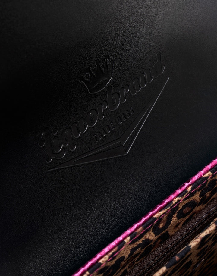 Liquorbrand Rumbler Handbag – Pink Snake Rockabilly Bowling Bag