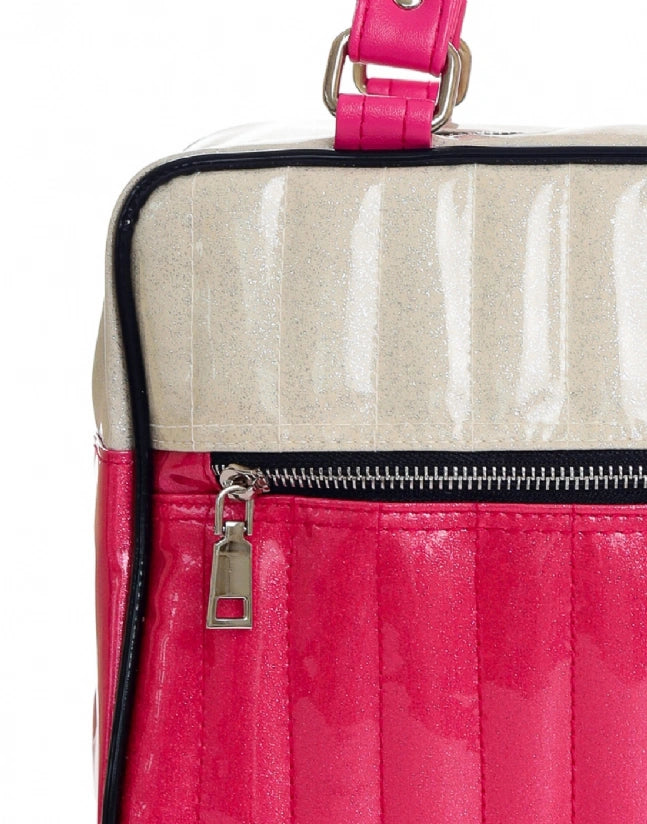 Liquorbrand Vixen Pink Shoulder Bag - Retro Rockabilly Handbag