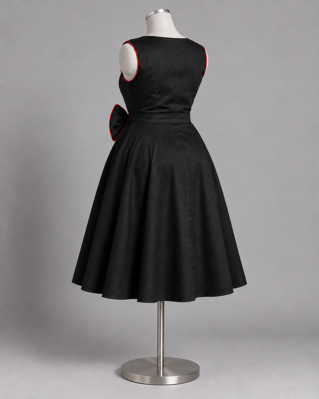 Vivienne Black Bow Retro Dress