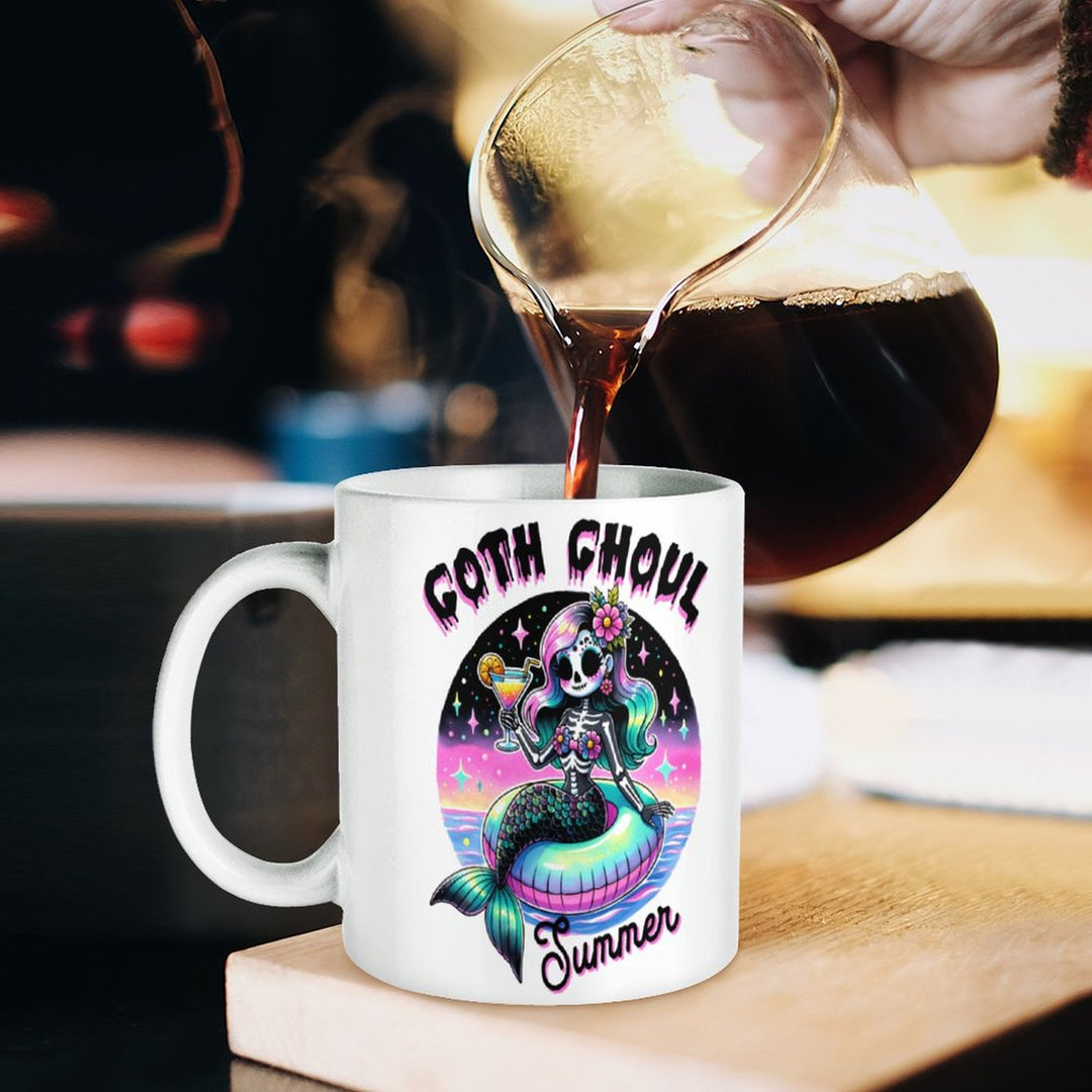 Goth Ghoul Summer White Mug