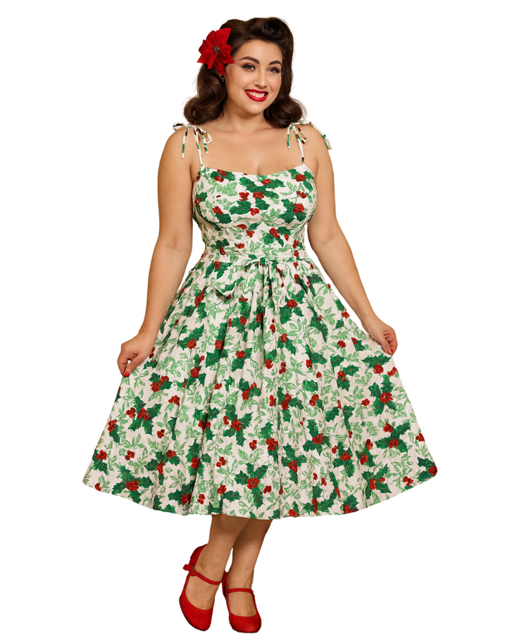 Vintage Inspired Ladies Christmas Dress