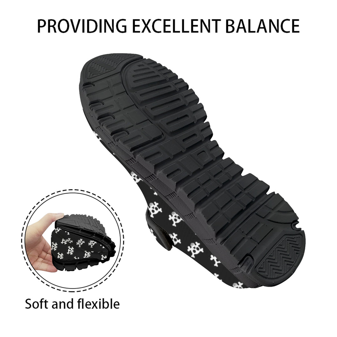 Skulls Mary Jane Barefoot Comfort Shoes – Wide Fit & Orthotic Friendly