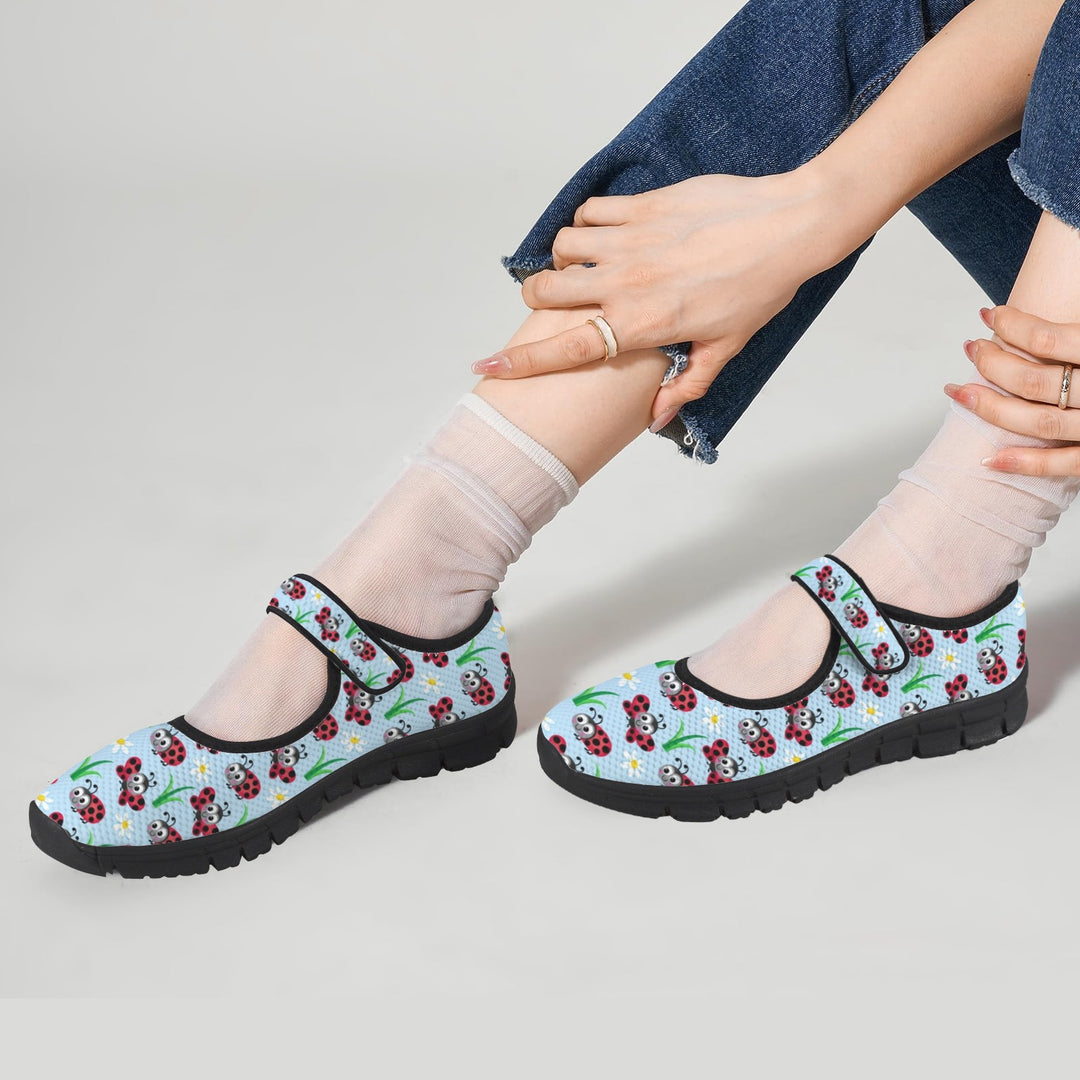 Ladybugs Mary Jane Barefoot Comfort Shoes – Wide Fit & Orthotic Friendly