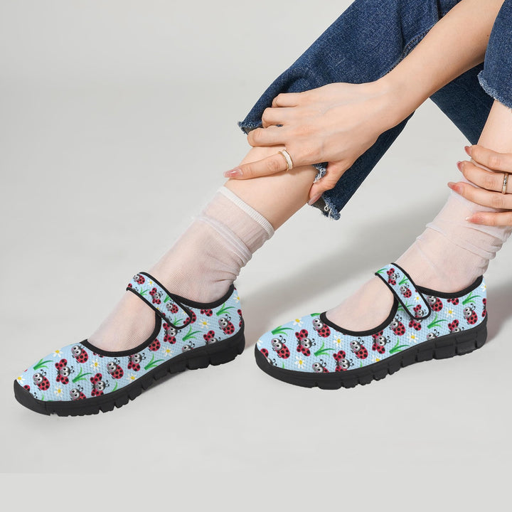 Ladybugs Mary Jane Barefoot Comfort Shoes – Wide Fit & Orthotic Friendly