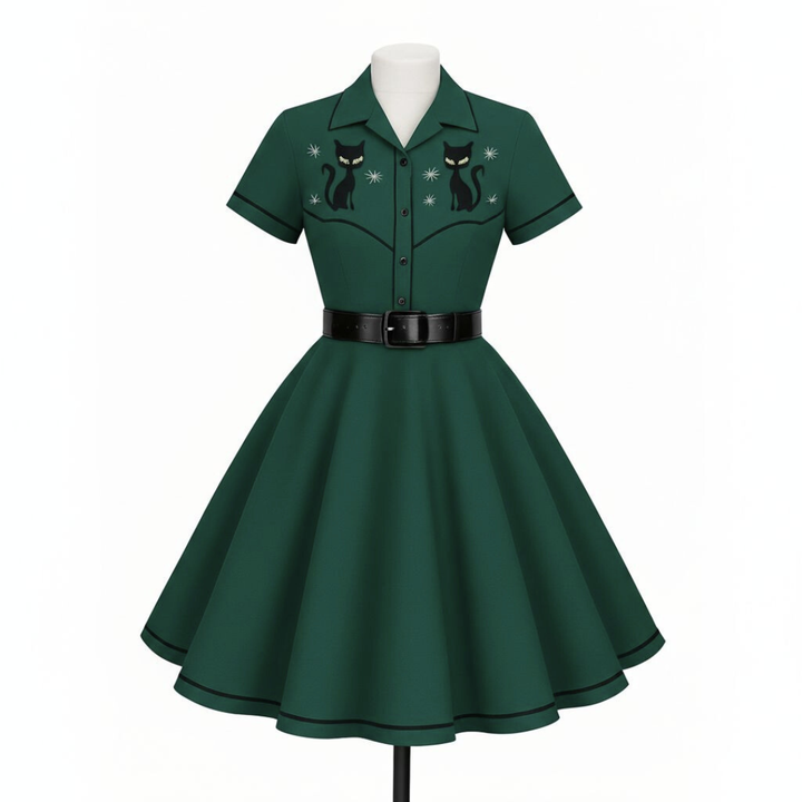 Atomic Kitty Full Circle Skirt