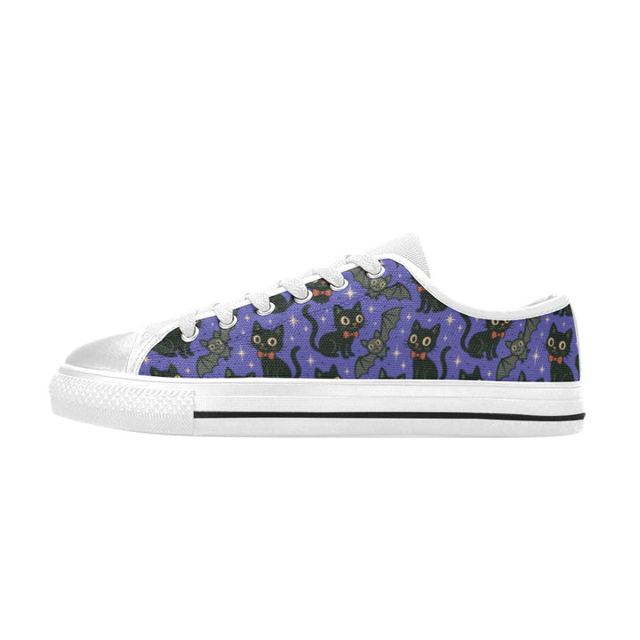 Spooky Cats n Bats Kids Sneakers