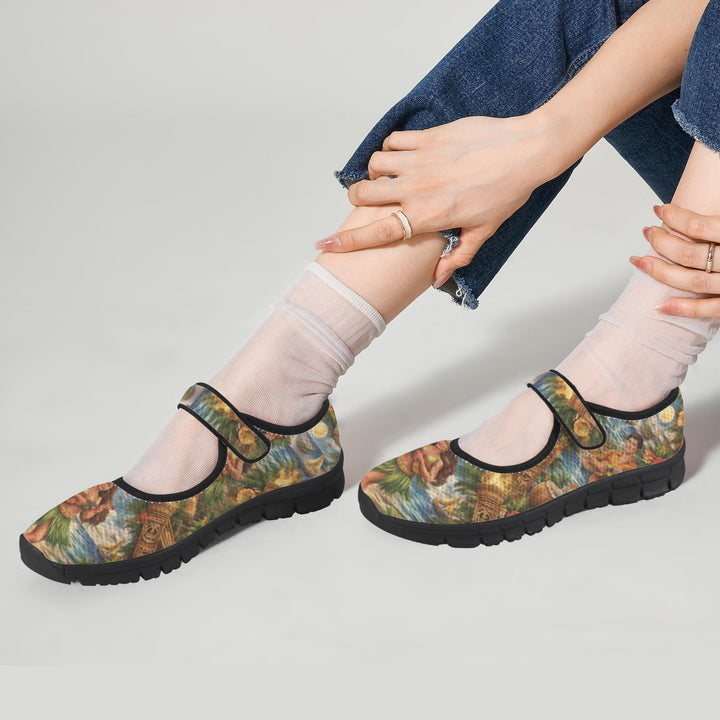 Moonlight at the Tiki Bar Mary Jane Barefoot Comfort Shoes – Wide Fit & Orthotic Friendly
