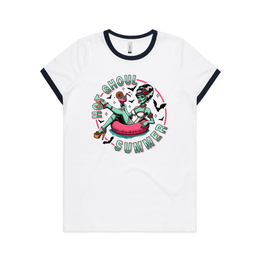 Hot Ghoul Summer Women's Ringer Tee