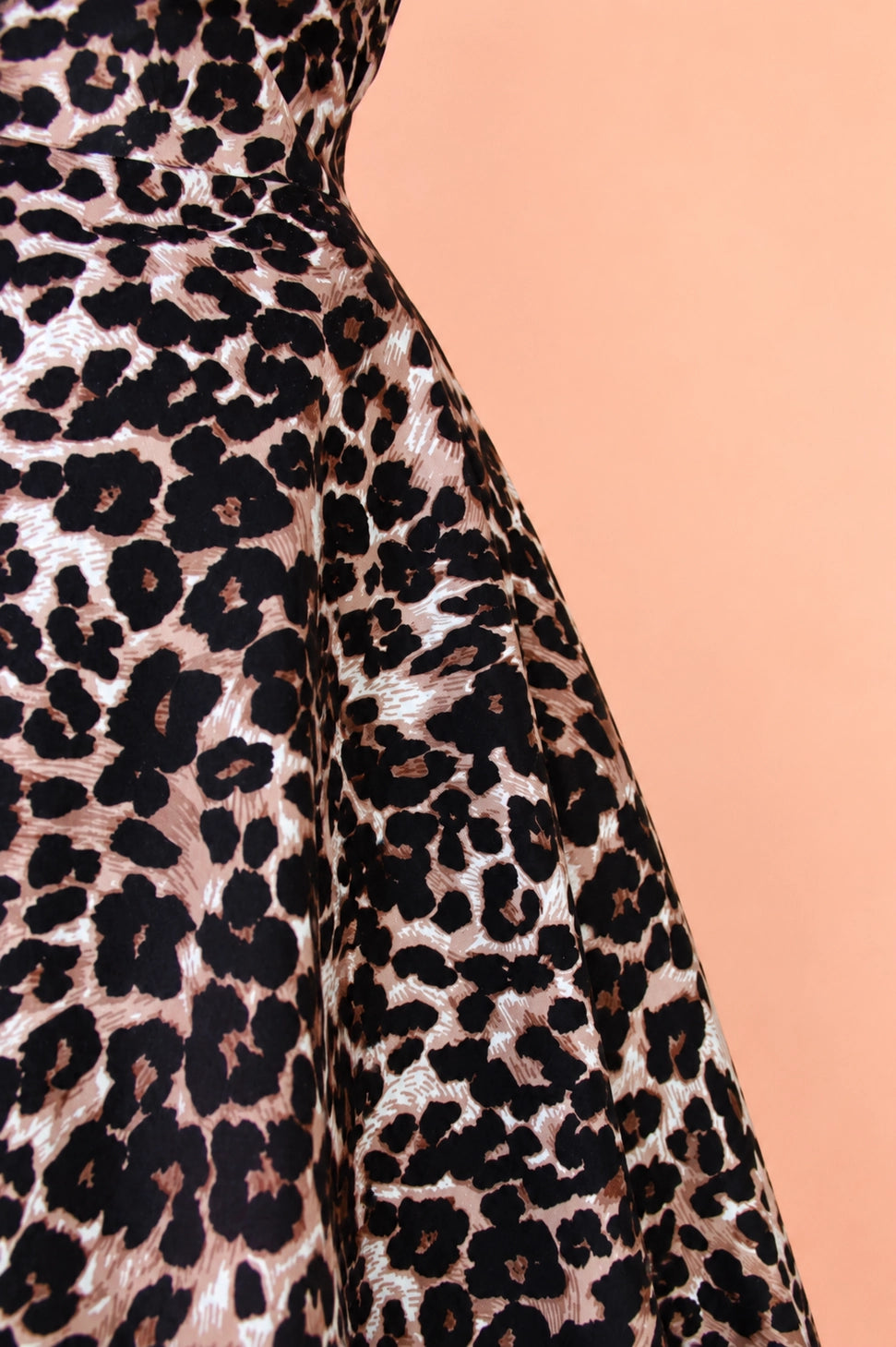 Leopard Print 1950s Swing Dress