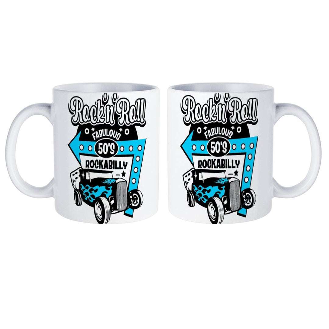 Fabulous 50's Rock n Roll White Mug