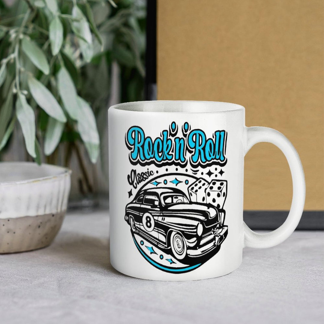 Rock n Roll Classic White Mug