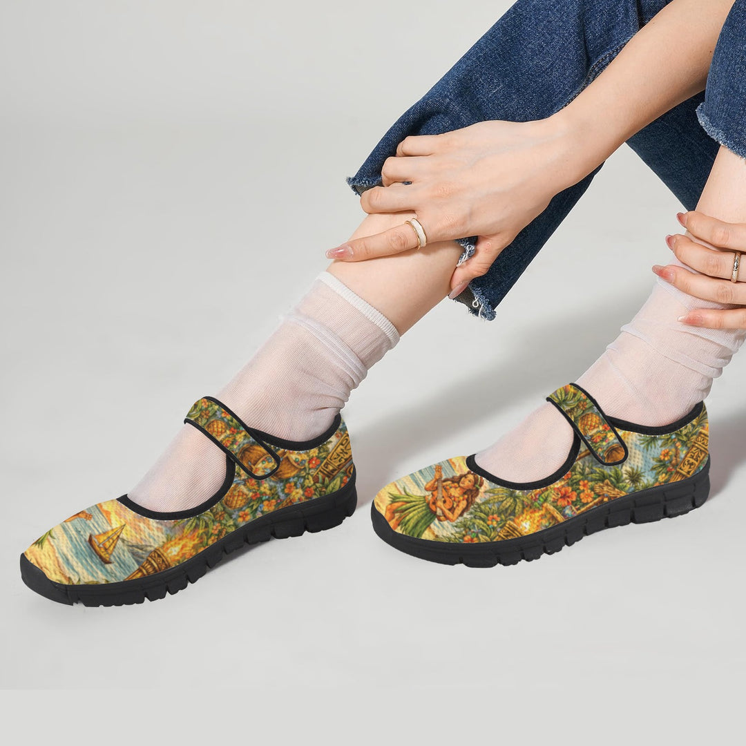 South Seas Sundown Mary Jane Barefoot Comfort Shoes – Wide Fit & Orthotic Friendly