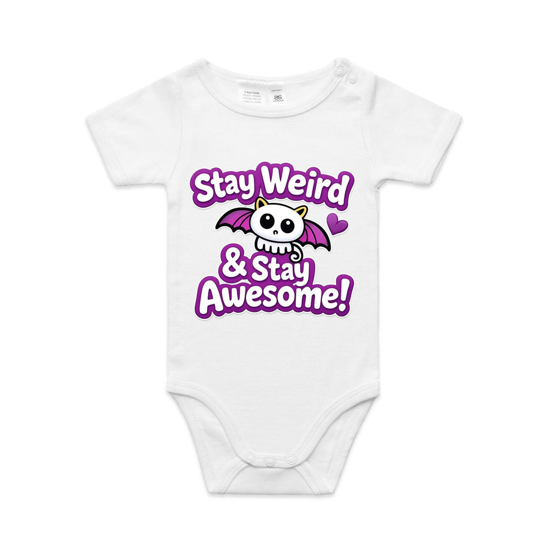Stay Weird Baby Onesie – Organic Cotton Baby Bodysuit | As Colour