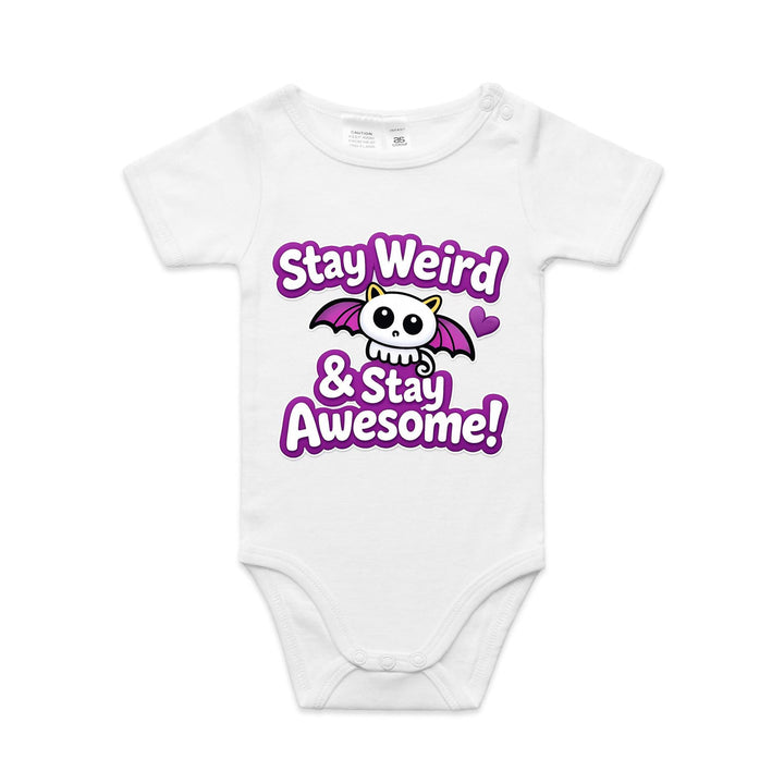 Stay Weird Baby Onesie – Organic Cotton Baby Bodysuit | As Colour