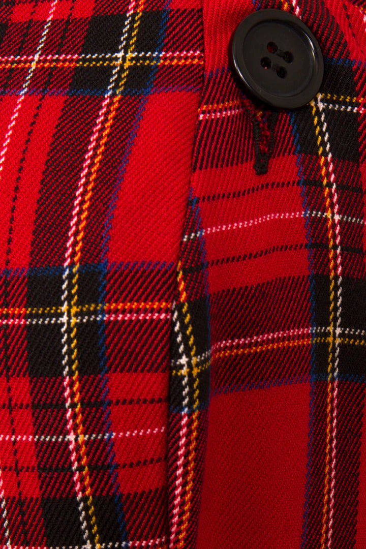 Robe Salopette Écossaise Rouge Hell Bunny Irvine