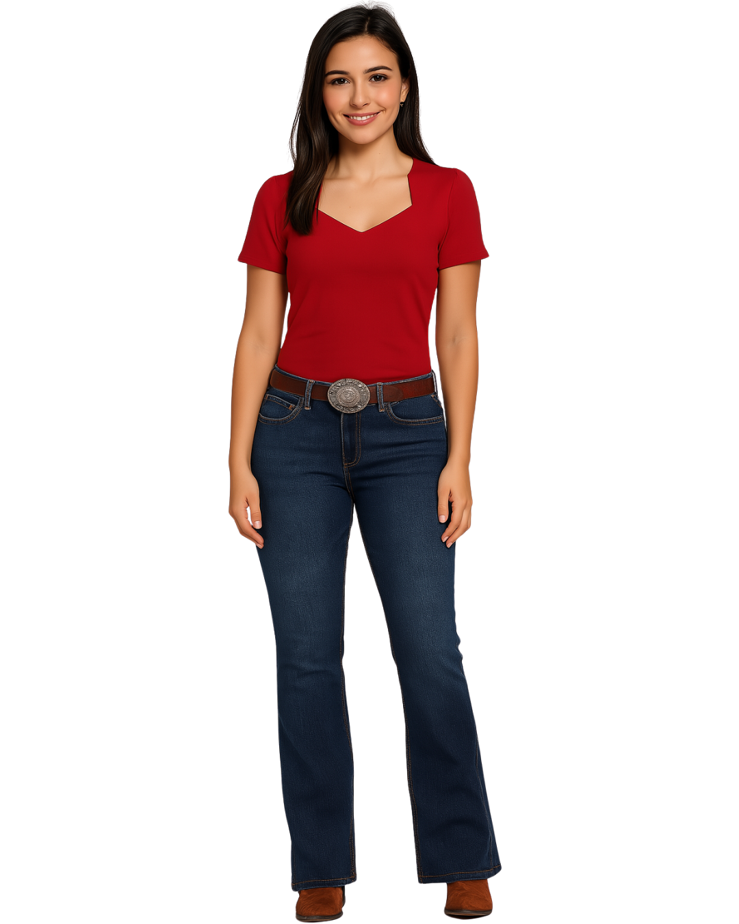 Bridget retro top RED