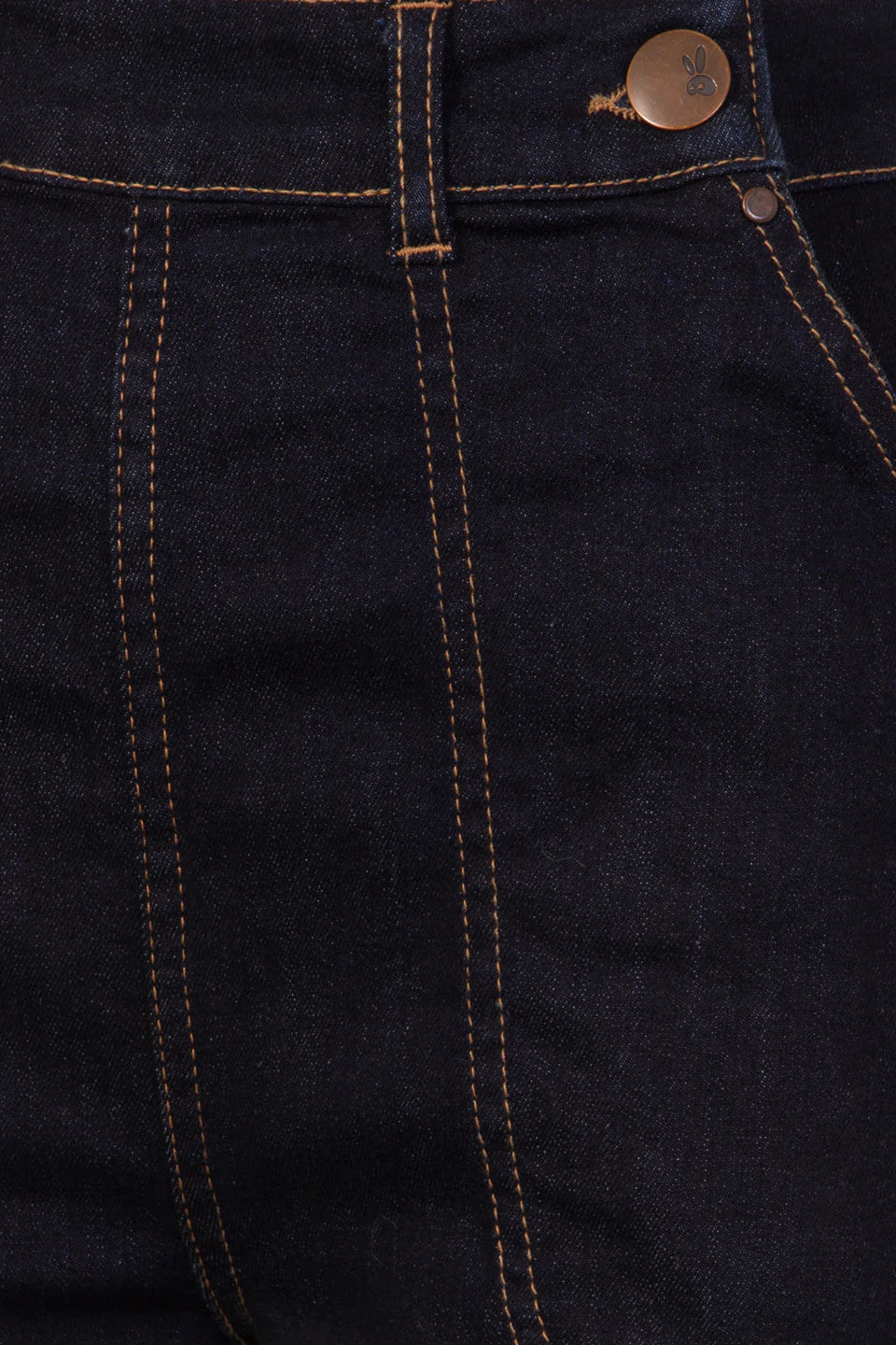 Hell Bunny Weston High Waisted Denim Trousers