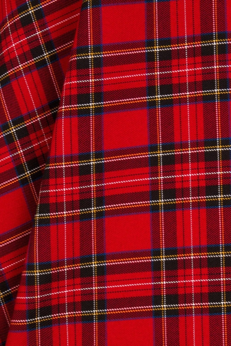 Hell Bunny Irvine 50’s Circle Skirt – Red Tartan Vintage Skirt