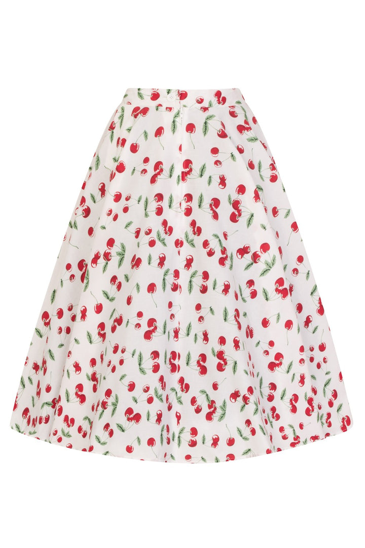 Hell Bunny Sweetie Cherry Print Skirt