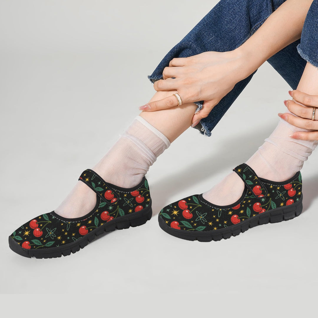 Atomic Cherries Mary Jane Barefoot Comfort Shoes – Wide Fit & Orthotic Friendly