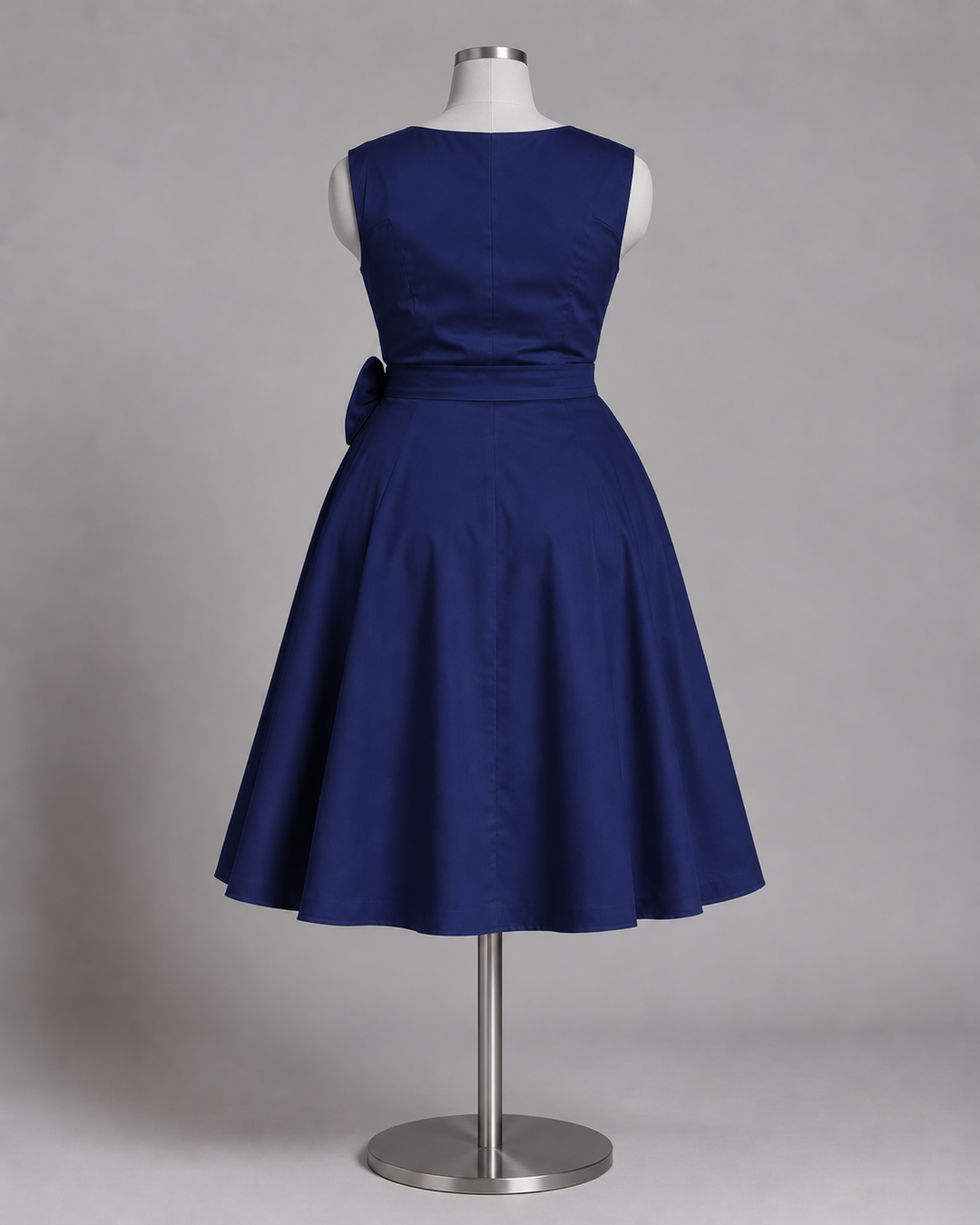 Vivienne Blue Bow Retro Dress