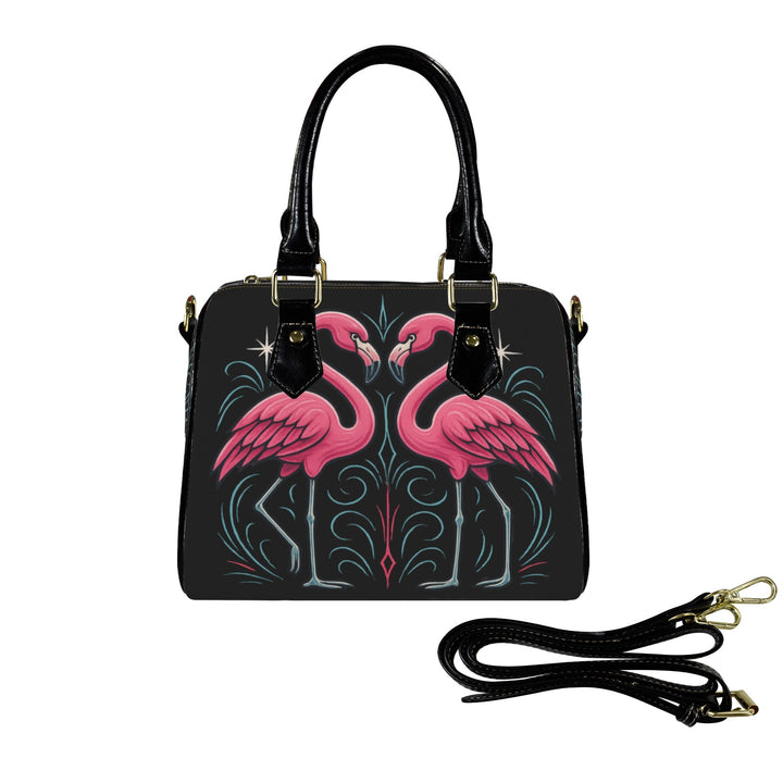Custom Flamingos Handbag