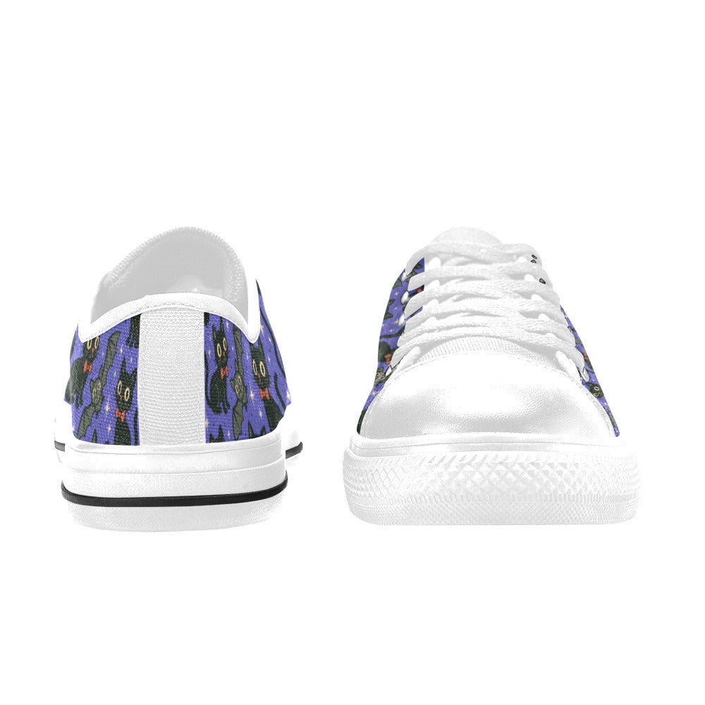 Spooky Cats n Bats Kids Sneakers