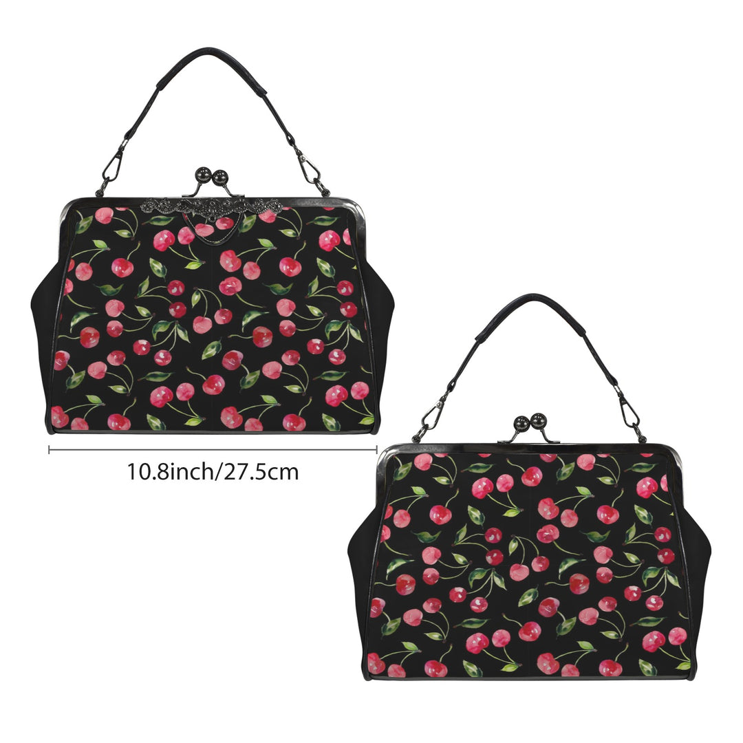 Handbag Vintage Kisslock Cherries
