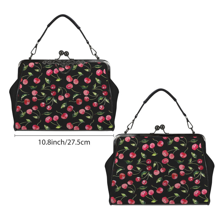 Handbag Vintage Kisslock Cherries