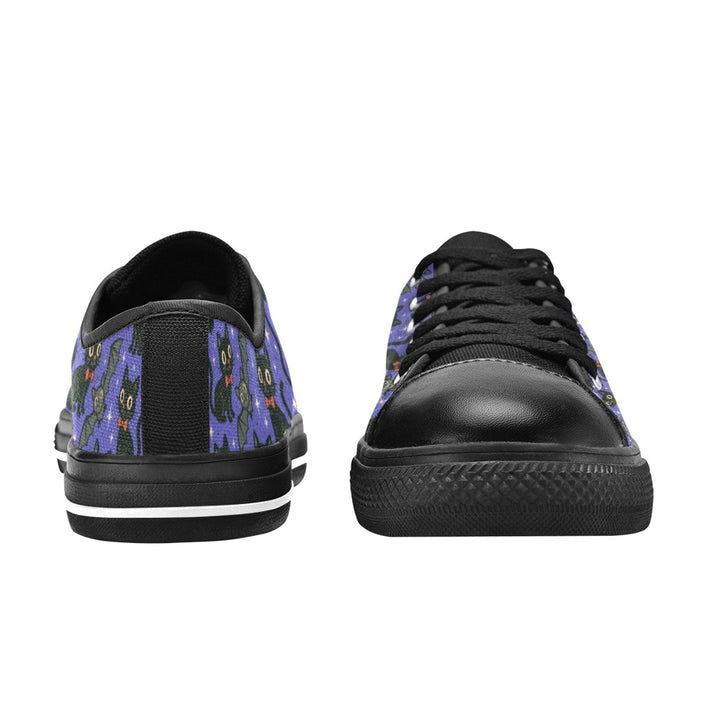 Spooky Cats n Bats Kids Sneakers (B)