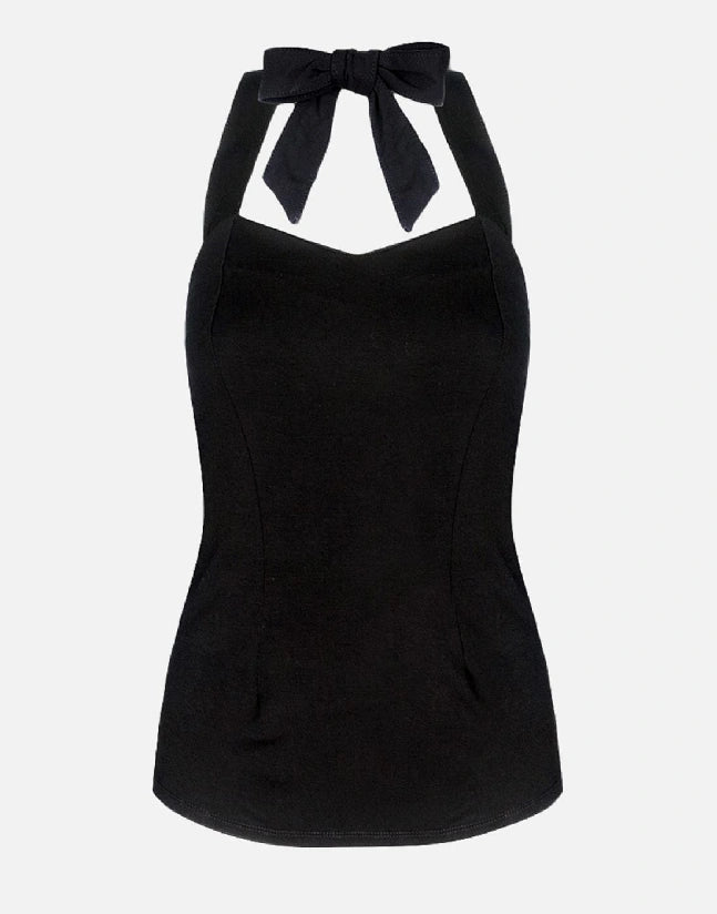 Liquorbrand Black Halter Top